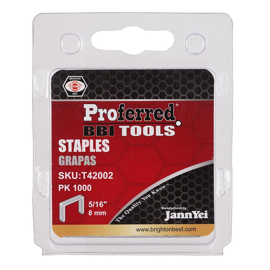 T42002 Staples, 1.2 mm Thick x 10.6 mm Wide, 5/16" (8 mm) Height