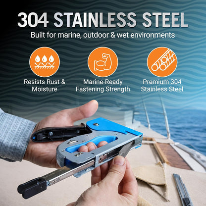 Better Boat Type T50 Stainless Steel Staples for Staple Gun, Heavy Duty