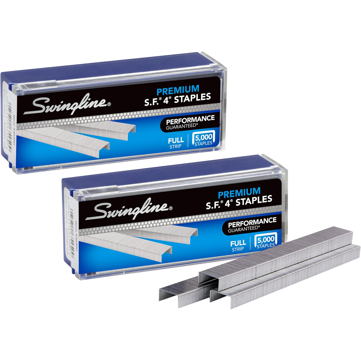 Swingline Staples, 5 Pack, S.F. 4, Premium, 1/4" Length, 210/Strip, 5000/Box (35481)
