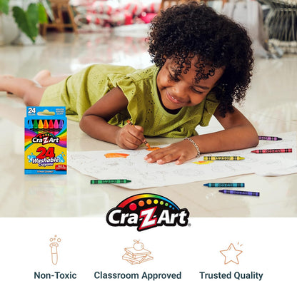 Cra-Z-Art Bulk Crayons, 12 Packs of 24 Count Washable Crayons, School Supplies, Classroom Supplies, Teacher Bulk Pack