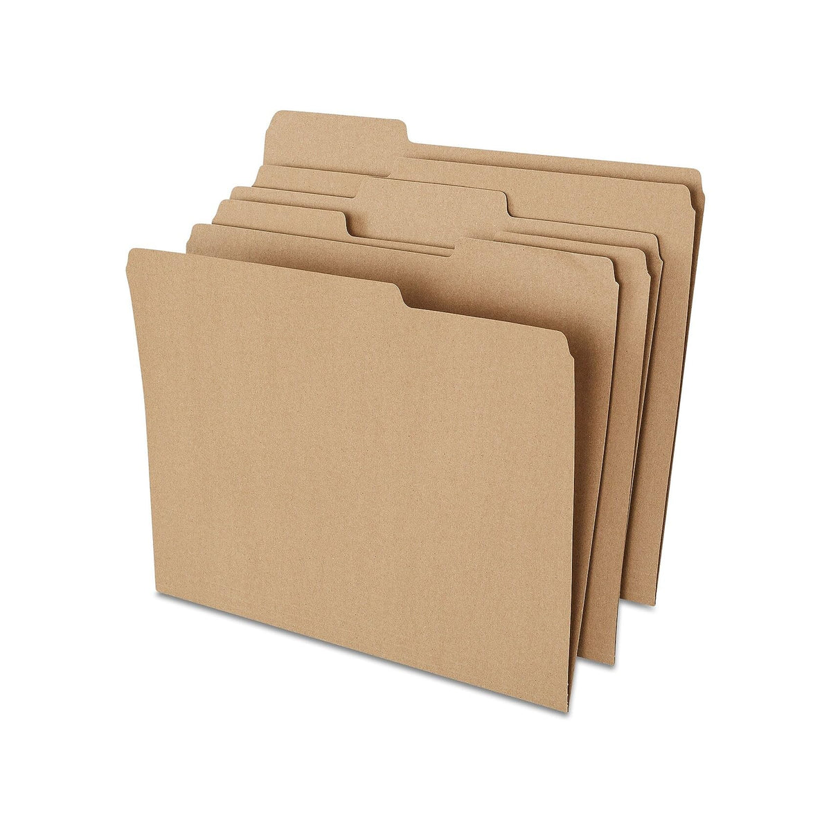 Staples File Folders, Letter Size, 1/3-Cut Tabs, Manila, 100/Pack